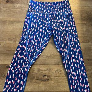 Zyia Spring Dot 20in Capri with Pockets Size 4 (blue, pink, and white)